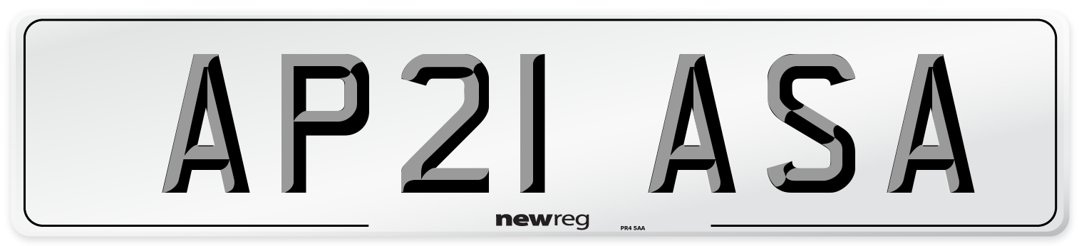 AP21 ASA Number Plate from New Reg